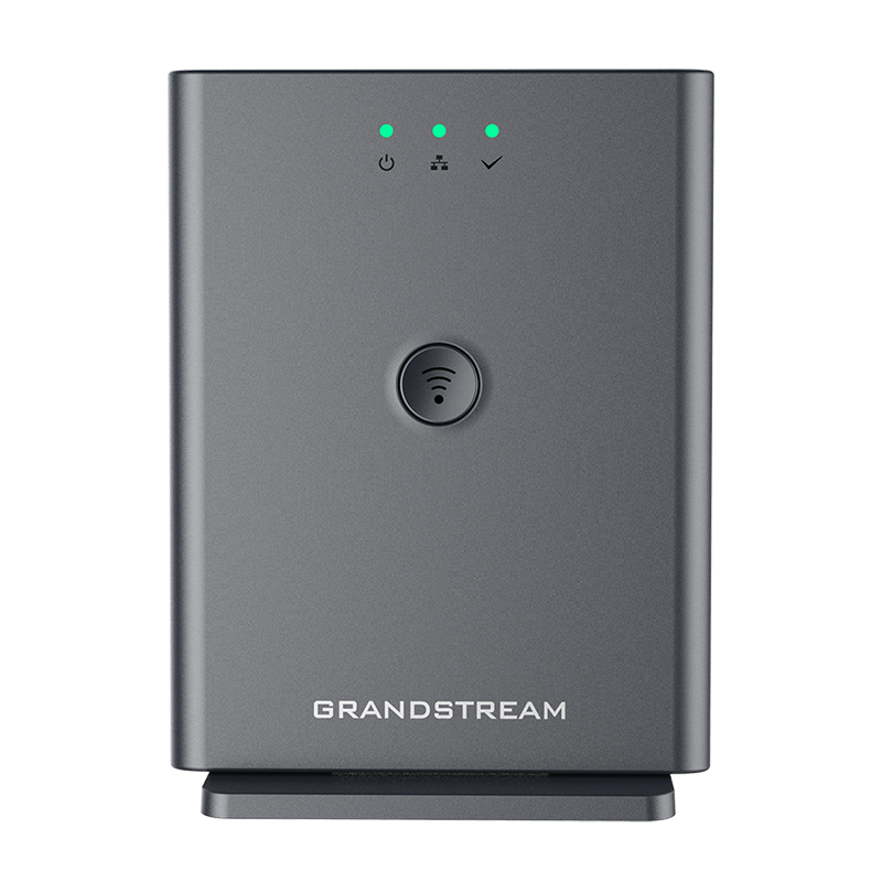 Grandstream DP752 DECT Base Station, Pairs w/ 5 DP Series DECT Handsets, Range up to 400 meters, Supports Push-to-Talk.