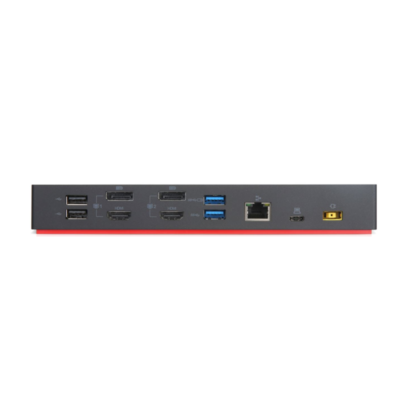 LENOVO THINKPAD HYBRID USB-C WITH USB-A DOCK DP(2), HDMI(2), LAN, USB-C(1), USB(5), 90W, 3