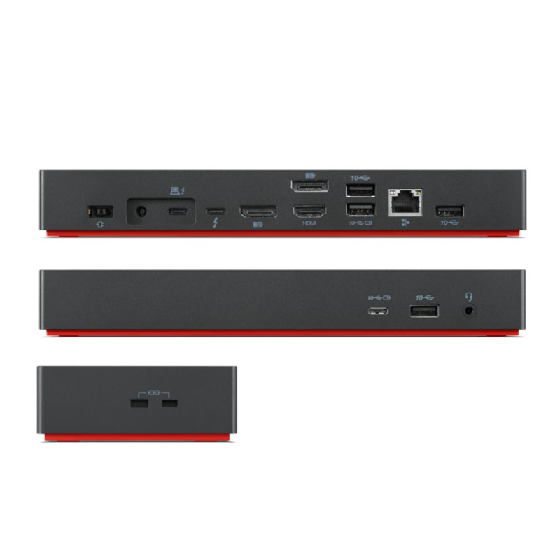 LENOVO THUNDERBOLT 4 DOCK UNIVERSAL 4K HDMI(1), DP(2), USB(4), USBC(1), LAN, 100W PD, 3YR