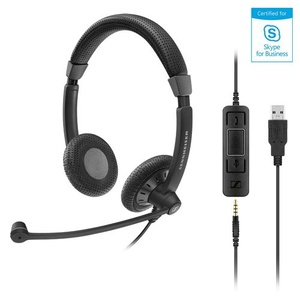 EPOS Sennheiser SC 75 USB MS Dual Ear Corded Headset w 3.5mm plug