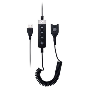 EPOS | Sennheiser USB-ED CC 01 MS QD To USB Cable w Inline Call Controls for Skype for Business, MS Teams