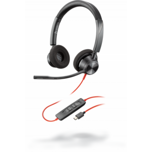 Poly Plantronics Blackwire 3320-M UC Stereo USB-C Corded Headset