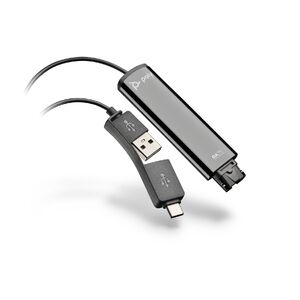 Poly Plantronics DA75 QD to USB-A/USB-C Audio Processor Cable