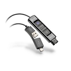 Poly Plantronics DA85-M QD to USB-A/USB-C Audio Processor Cable, inline control - MS Teams Certified