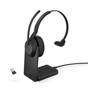 Jabra Evolve2 55 Mono BT Headset w Charging Stand, Link 380 USB-A