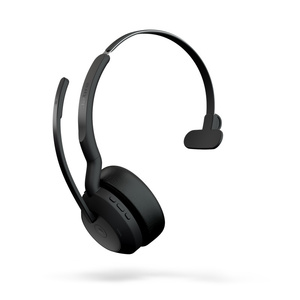 JABRA Evolve2 55 Mono Wireless Headset - UC Certified - Active Noise Cancelling - 30m Range - 28mm Driver - USB A