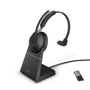 Jabra Evolve2 65 MS Single Ear Wireless Headset, USB-A w Stand