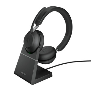 Jabra Evolve2 65 - MS - Stereo - Black Link 380 - USB A and Charging Stand USB A