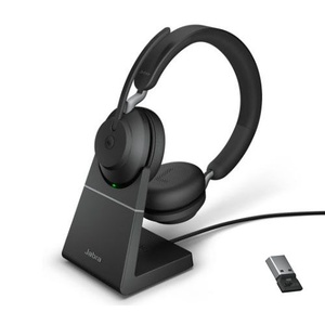 Jabra Evolve2 65 Flex MS Stereo Wireless Headset, USB-A w Stand