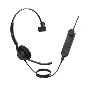 JABRA Engage 50 II Mono Wired Headset - Microsoft Teams & Open Office Certified - Adv Noise Cancelling Mic - InLine Controller - Durable - USB-C + A