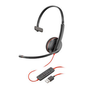 HP Poly Blackwire C3210 Corded Headset - Mono - UC Certified - USB A - (Bulk)