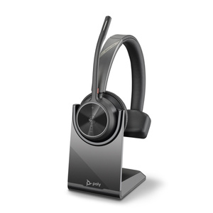 Voyager 4310 Wireless Headset - Monaural - UC Certified - Bluetooth - Charging Stand - USB A - with BT700 Adapter