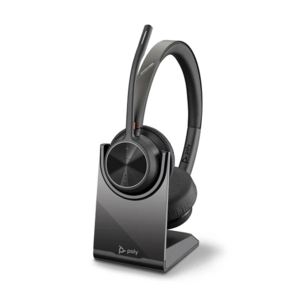 Poly Plantronics Voyager 4320 UC Stereo wBT700 USB-A Headset wCharge Stand