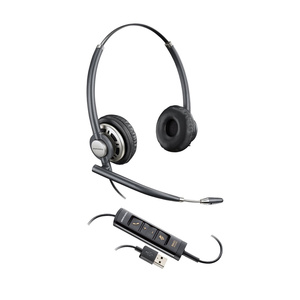 Hp Poly Encorepro HW725 Corded Headset - Stereo - UC Certified - USB A
