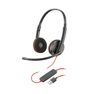 Poly Plantronics Blackwire 3220 UC Stereo USB-A Corded Headset