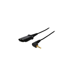 Poly Plantronics Cable, QD To 2.5mm, 18", Right-Angle Plug - Foruse With Uniden, Panasonic