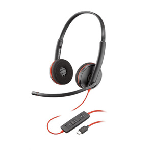 Poly Plantronics Blackwire 3220 UC Stereo USB-C Corded Headset