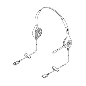 Poly Plantronics H251N-Visual impaired headset w/monitor Assy