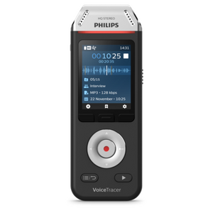 Philips DVT2110 VoiceTracer Audio Recorder – Interviews – 2 MIC, colour display