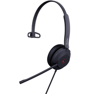 Yealink UH37 Mono MS Teams Wired Mono Headset USB-C with USB-A Adapter