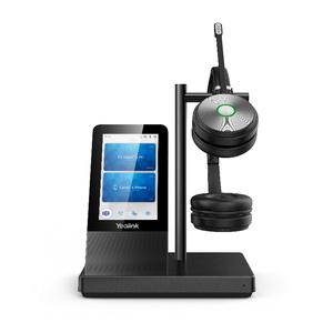 Yealink (WH66) Wireless DECT Headphones - Dual - UC Certified - 4" Touch Screen Base - Speakerphone