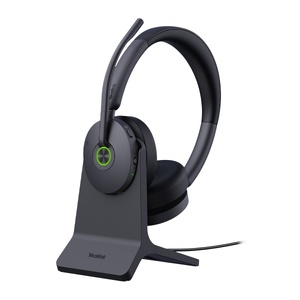 Yealink (WH68) - Bluetooth DECT Headphones - MS Hybrid - 4 Mic - Active Noise Cancellation with Charge Stand