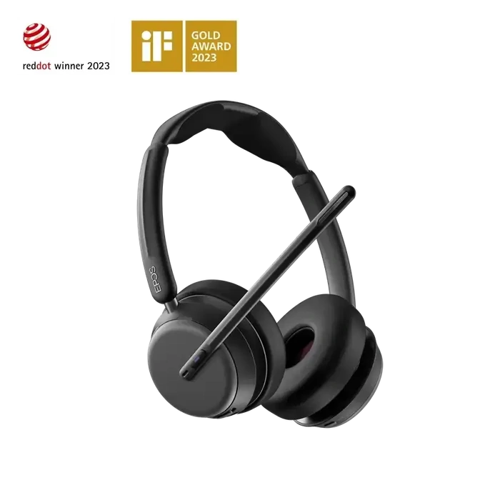 EPOS IMPACT 1061T ANC Stereo ANC Bluetooth headset with stand