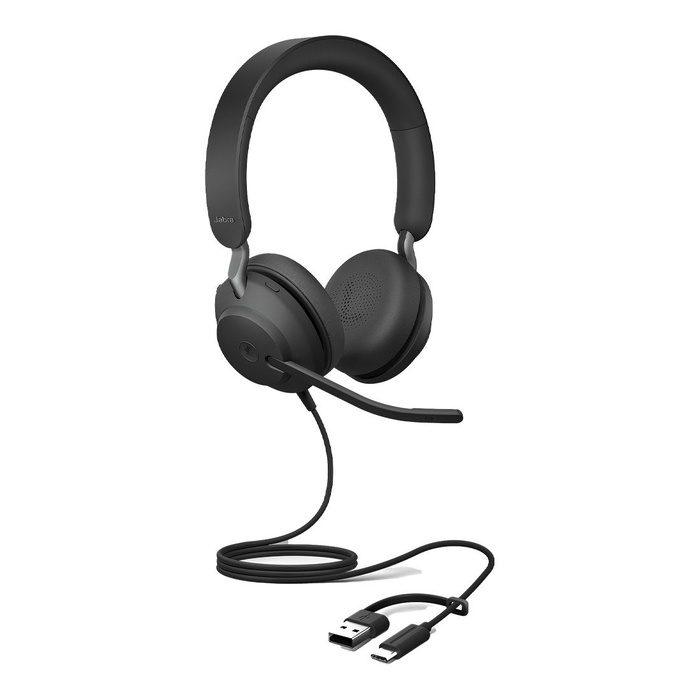 Jabra Evolve2 40 SE UC Stereo USB-C/A Corded Headset