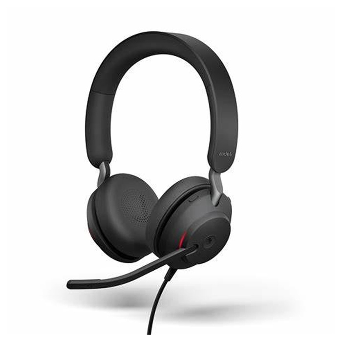 JABRA Evolve2 40 SE Stereo Wired Headset - UC Certified - Noise Cancelling Clearvoice Brilliant Audio - USB C