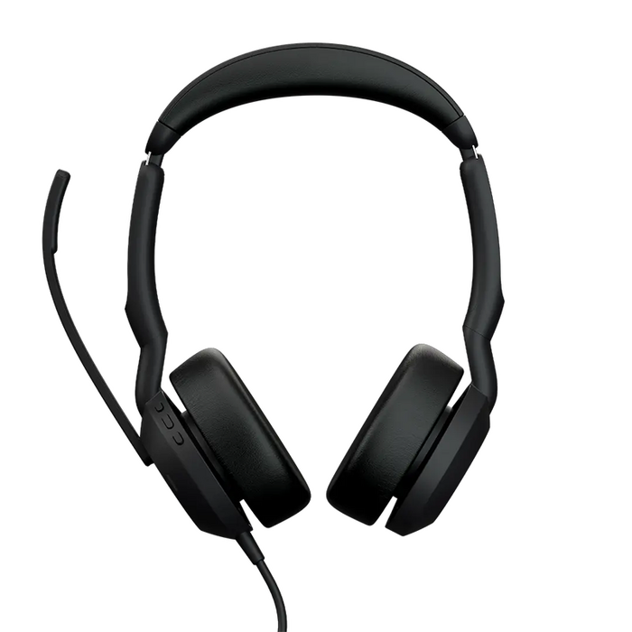 JABRA Evolve2 50 Stereo Wired Headset - UC Certified - Active Noise Cancelling Air Comfort Clearvoice - USB C + A