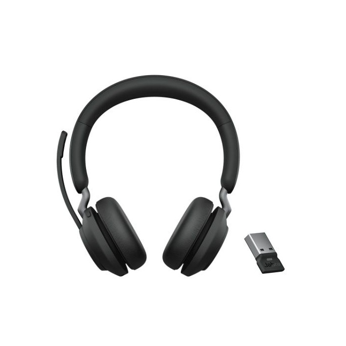 Jabra Evolve2 65 Flex MS Stereo Wireless Headset, USB-A