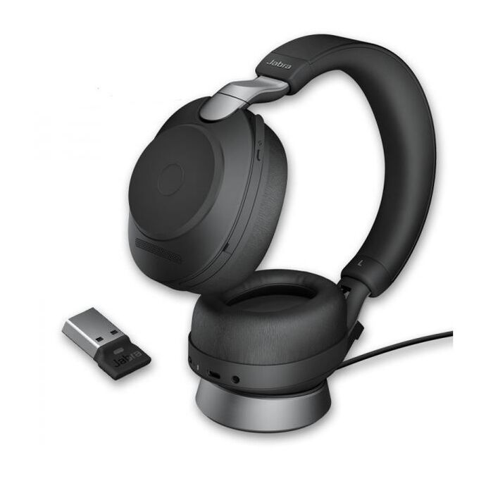 Jabra Evolve2 85 MS Stereo Headset, USB-A w Stand