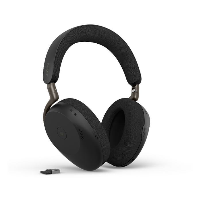 Jabra Wireless Evolve3 85 Headset - MS - Stereo - Bluetooth - Active Noise Cancelling - Link390C - Black