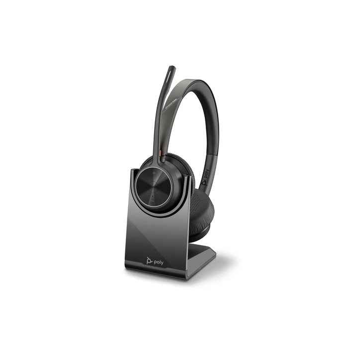 Poly Plantronics Voyager 4320 UC Stereo wBT700 USB-A Headset wCharge Stand