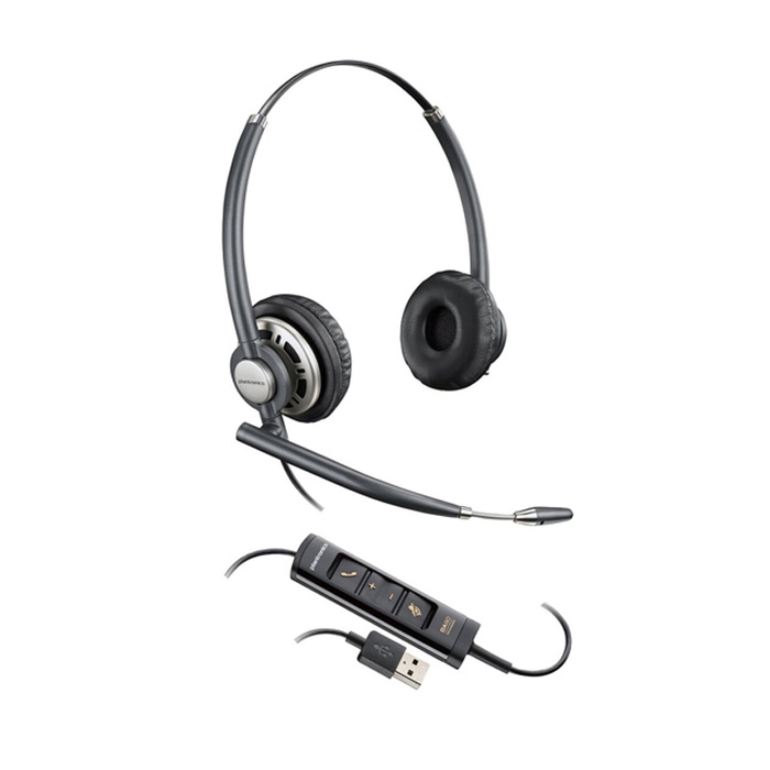 Hp Poly Encorepro HW725 Corded Headset - Stereo - UC Certified - USB A