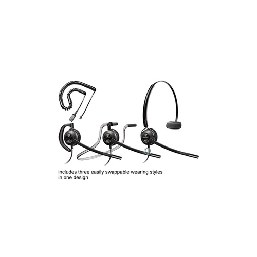 HP Poly HW540 EncorePro convertible headset w U10P-S cord