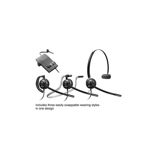 Poly Plantronics HW540 EncorePro convertible headset w Vista M22