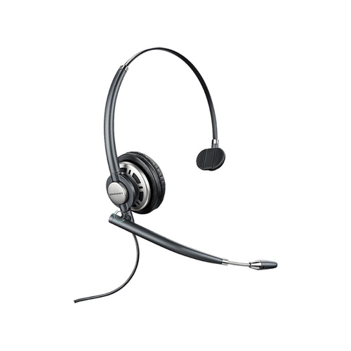 HP Poly EncorePro HW710 Over The Head Mono Leatherete QD Corded Headset Top
