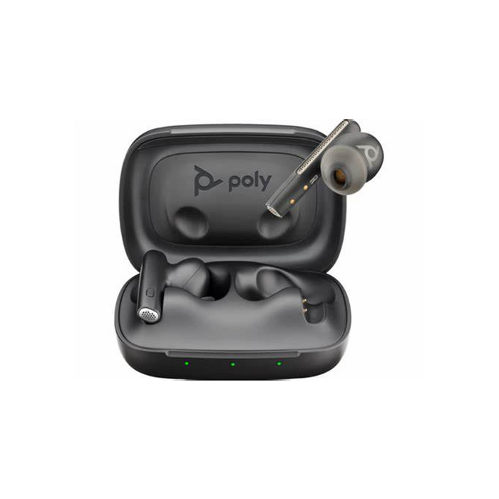 HP POLY VOYAGER FREE 60 EARBUDS. BLACK USB-A