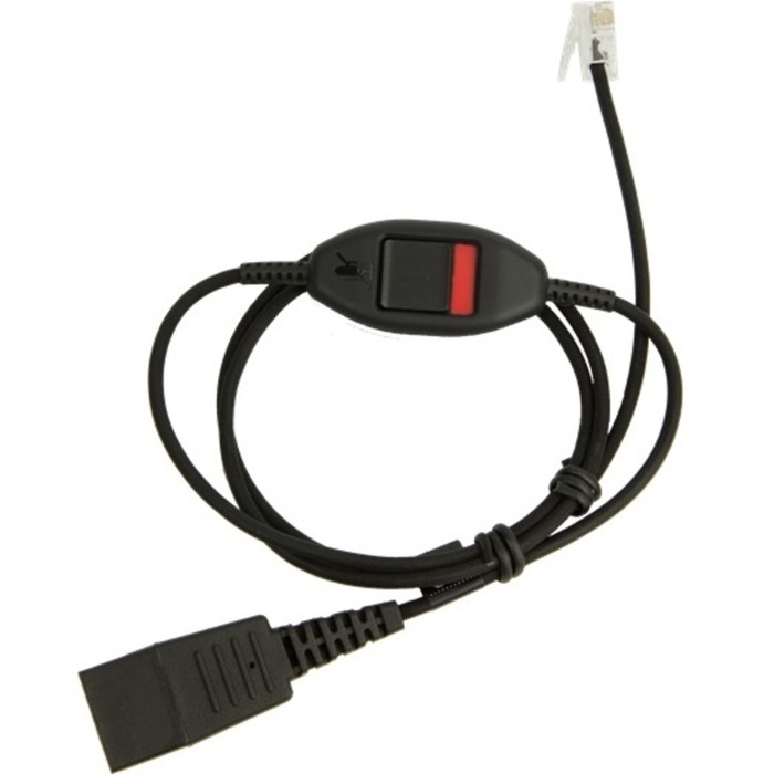 QD Mute Cable Straight 0.8m, QD to Mod 4/4