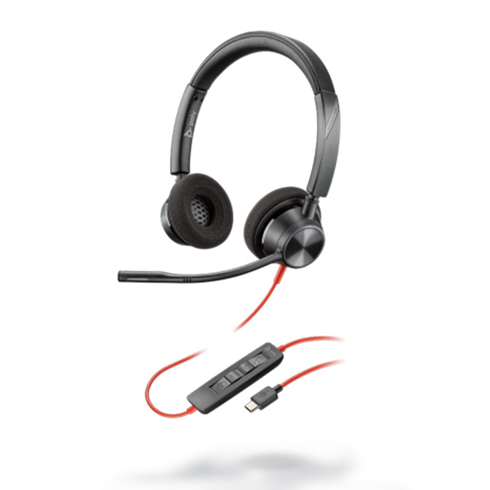 Blackwire 3320 Corded Headset - Binaural - UC - USB A 