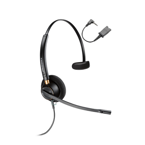 Poly Plantronics HW510 EncorePro NC Headset with MO300 iPhone Cable
