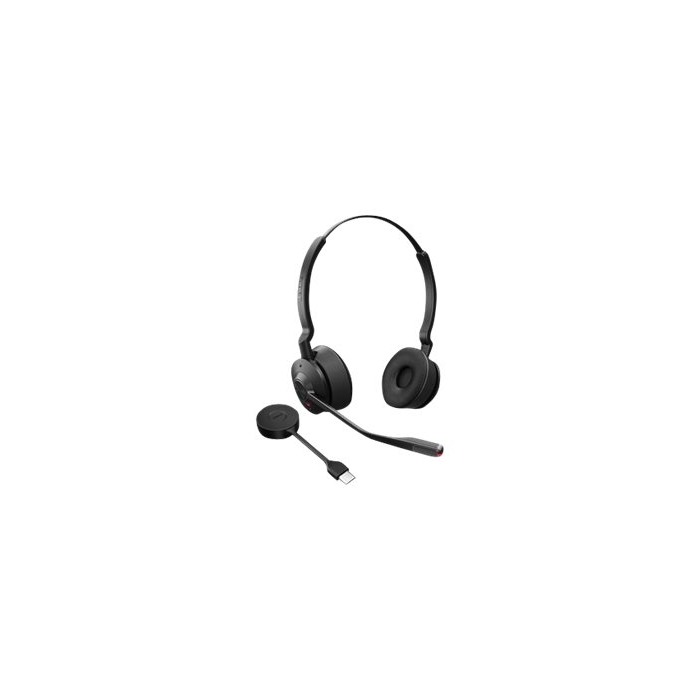 JABRA Engage 55 SE Stereo Wireless DECT Headset - UC Certified - Portable Adv Noise Cancelling Mic - USB C