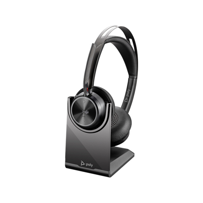 Poly HP POLY VOYAGER FOCUS 2 MS BT STEREO ANC BT700 USB-C DONGLE W/CHARGE STAND INC USB-A ADAP