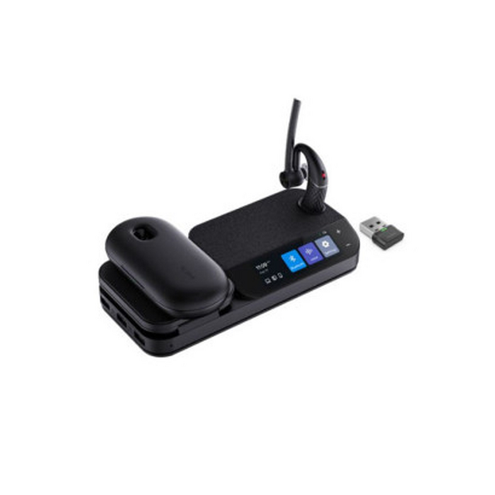 Yealink BH71 Wireless Headphones - Mono - Bluetooth - Black - with BT51 Dongle - Charging Case and Workstation PRO BH71-WS-PRO