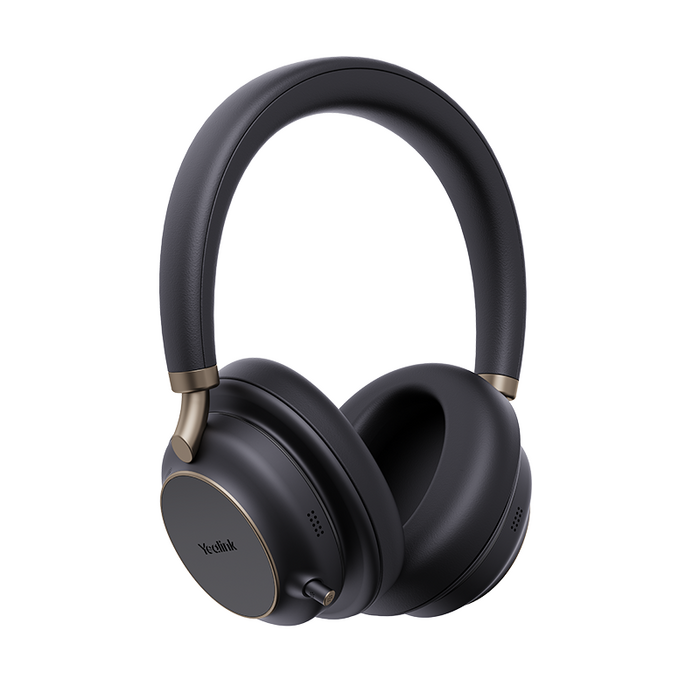 Yealink (BH76 Plus) Wireless Headphones - Stereo - MS Certified - Active Noise Cancelling - Black - USB C Native - USB C + A Dongle