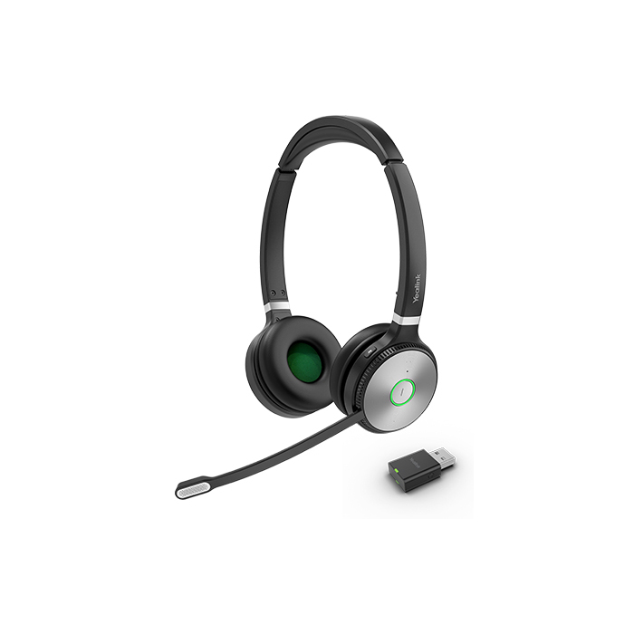 Yealink WH62 Portable DECT Stereo Teams Wireless Headset w Dongle