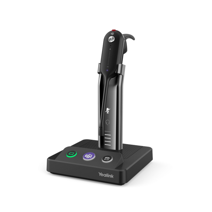 Yealink (WH63-E2) Wireless Dect Headphones - MS Convertible - with Base - 2.5mm - Ringer