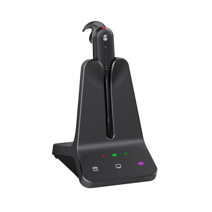 Yealink (WH63-E2) Wireless Dect Headphones - UC Convertible - with Base - 2.5mm - Ringer