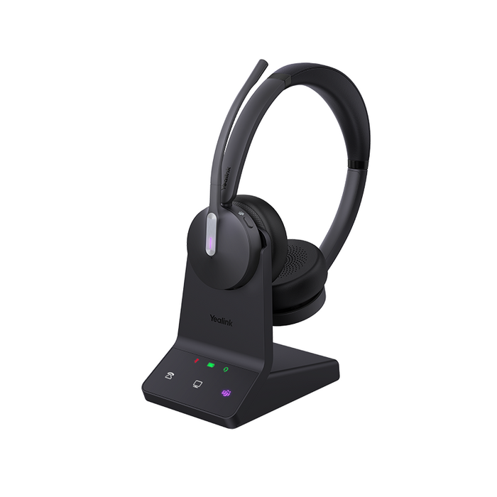 Yealink (WH64) Dect Headphones - Stereo - UC Certified - Bluetooth with Base Station